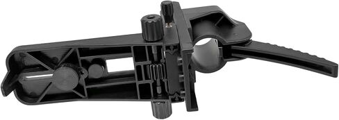 مشبك تثبيت مع خيط ذكر 1/4 بوصة - 20 ومحول 5/8 بوصة - 11، مشبك عمود مستوى ليزر قابل للتعديل مع مستوى الفقاعات لليزر الدوار والخط، دعامة شديدة التحمل لأعمدة التلسكوب in Kuwait