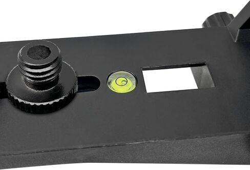 مشبك تثبيت مع خيط ذكر 1/4 بوصة - 20 ومحول 5/8 بوصة - 11، مشبك عمود مستوى ليزر قابل للتعديل مع مستوى الفقاعات لليزر الدوار والخط، دعامة شديدة التحمل لأعمدة التلسكوب in Kuwait