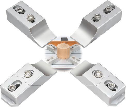Aluminum Side Clamp Vise, 4-Pack Low-Profile Lateral Clamping Set for Milling and CNC Machines, High-Strength Alloy with Up to 60kN in Kuwait
