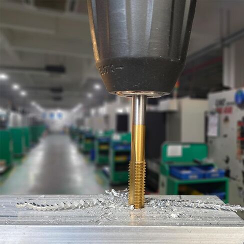 M6x1 Tap and 5mm Drill Bit Set, Ti-Coated M2 HSS M6 x 1 Tap and 5.0mm Straight Handle Drill Kit in Kuwait