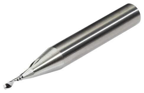 Micro 100 SFP-250-46 Square End Mill - Upcut, 1/4" Cutter Dia, 3/4" LOC, 1 Fl, 1/4" Shank Dia, 2-1/2" OAL, Uncoated in Saudi Arabia