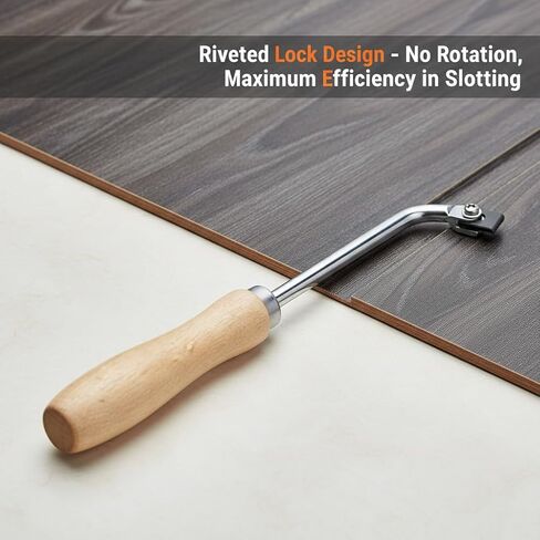 Floor Grooving Knife with 3 Replacement Blades, PVC Plastic Woodworking Tool, Beech Wood Handle in Kuwait