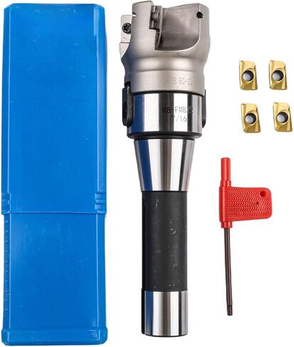 R8 FMB22 Arbor مع 400R 50mm End Mill Shell Cutter و4 APMT1604 كربيد لعمليات الطحن القابلة للفهرسة in Kuwait