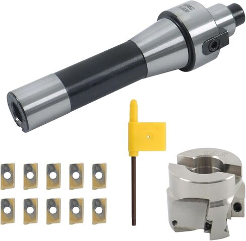 APMT1604 Insert 10Pc Face End Compatible with Mill Shell Cutter R8 FMB22 Arbor 400R 50MM in Saudi Arabia