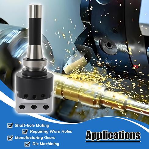 R8 Boring Head 2Inch Shank Boring Tool Set and 6Pcs 1/2" Carbide Boring Bar Set, (Inserts Included) 1/2" - 4", Fit for Milling Machine in Saudi Arabia