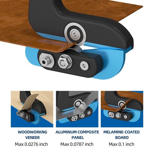 Edge Banding Trimmer - Dual-Eccentric Bearing System for Precise Trimming, Cuts PVC, Melamine, Laminates, Box, ACP, VinyI Panels, Free 5 Woodworking Saw Blades in Kuwait
