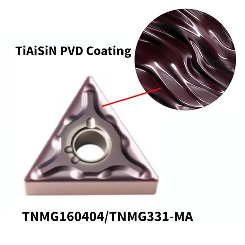 20pcs TNMG331-MA TNMG332-MA TNMG160404/08 -MA Purple Carbide Turning Inserts Lathe Carbide Inserts Cutting Tools for Machining Steel Parts/Stainless Steel in Saudi Arabia