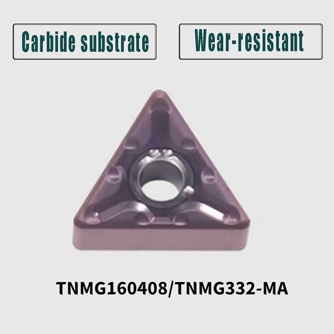20pcs TNMG331-MA TNMG332-MA TNMG160404/08 -MA Purple Carbide Turning Inserts Lathe Carbide Inserts Cutting Tools for Machining Steel Parts/Stainless Steel in Saudi Arabia