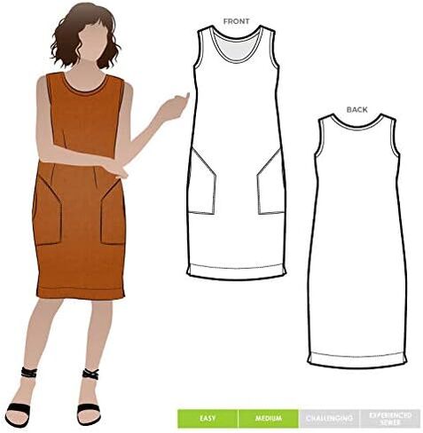 Style Arc Sewing Pattern - Iris Woven Dress (Sizes 04-16) in Kuwait