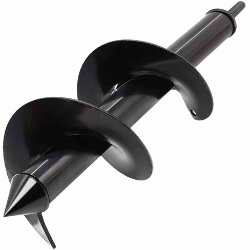 tcbwfy 4 "x12" مثقاب مثقاب لزراعة ثقوب الحفر، حديقة نبات زهرة لمبة اوجير دوامة ثقب الحفر السريع لمبة زارع مثقاب الأرض، متوافق مع ظرف سداسي قابل للتعديل in Kuwait