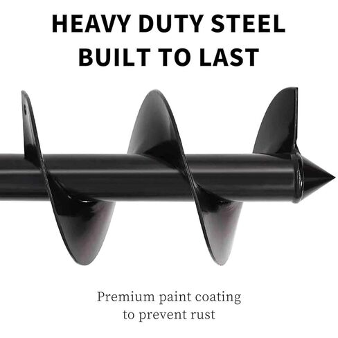 tcbwfy 4 "x12" مثقاب مثقاب لزراعة ثقوب الحفر، حديقة نبات زهرة لمبة اوجير دوامة ثقب الحفر السريع لمبة زارع مثقاب الأرض، متوافق مع ظرف سداسي قابل للتعديل in Kuwait