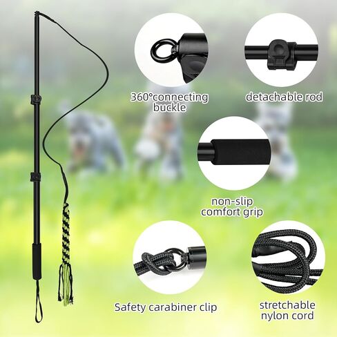 عمود مغازلة للكلاب ، القطب القابل للتمديد للكلاب مع ألعاب تفاعلية قابلة للانفصال عصا الدعال مع لعبة مضغ إغراء لممارسة الرياضة في الهواء الطلق وتدريب ألعاب تفاعلية للكلاب الثقيلة in Kuwait