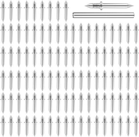 200 قطعة من المسامير غير المرئية برأسين مع أدوات الأكمام - مثبتات سلسة لا تترك علامات للألواح الخشبية الصلبة والتشذيب والقولبة in Kuwait