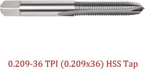 0.209x36 لـ HSS Tap 3-Flute عالي السرعة من الفولاذ، لإصلاح خيط جذع الصمام، مع حقيبة للتخزين in Saudi Arabia