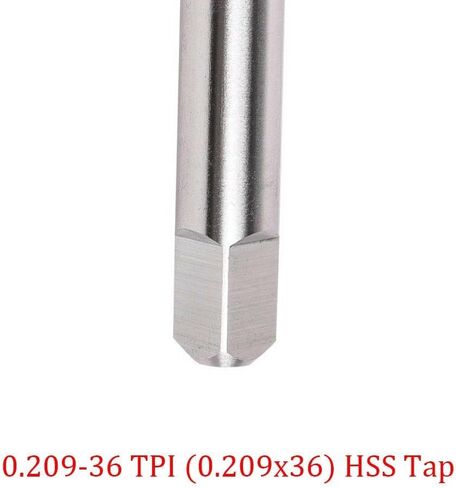0.209x36 لـ HSS Tap 3-Flute عالي السرعة من الفولاذ، لإصلاح خيط جذع الصمام، مع حقيبة للتخزين in Saudi Arabia