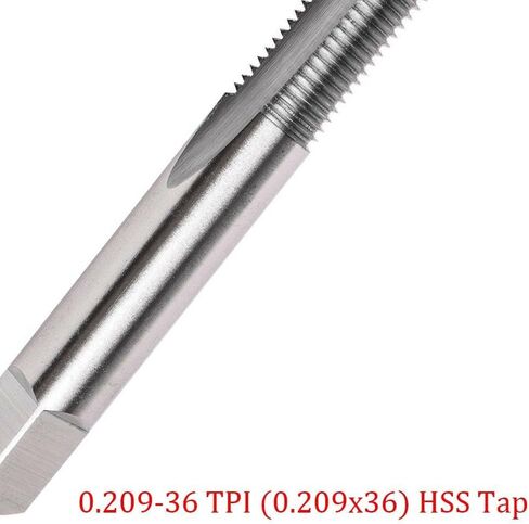 0.209x36 لـ HSS Tap 3-Flute عالي السرعة من الفولاذ، لإصلاح خيط جذع الصمام، مع حقيبة للتخزين in Saudi Arabia