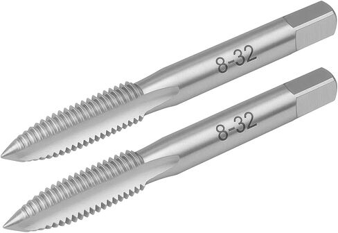 10-32 مستقيم مخدد آلة الحنفية HSS 2 قطعة اليد اليمنى لولبة داخلية أداة للمعادن البلاستيك الخشب إنشاء أو إصلاح المواضيع in Kuwait