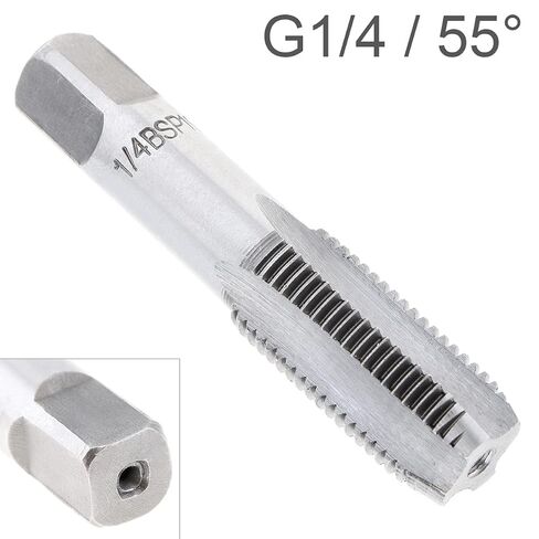 1/4" BSP Pipe Tap, Thread Forming Taps, G1/4 Pipe taps Threading Tap for Clean & Re-Thread Damaged/Jam Pipes Threads, G1/4 55 Degrees High Speed Steel in Saudi Arabia
