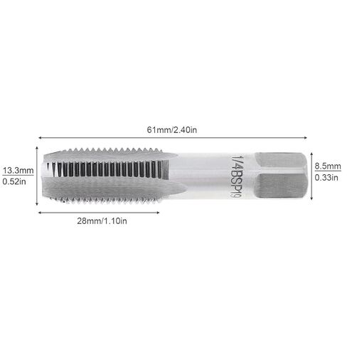 1/4" BSP Pipe Tap, Thread Forming Taps, G1/4 Pipe taps Threading Tap for Clean & Re-Thread Damaged/Jam Pipes Threads, G1/4 55 Degrees High Speed Steel in Saudi Arabia
