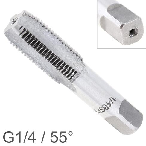 1/4" BSP Pipe Tap, Thread Forming Taps, G1/4 Pipe taps Threading Tap for Clean & Re-Thread Damaged/Jam Pipes Threads, G1/4 55 Degrees High Speed Steel in Saudi Arabia