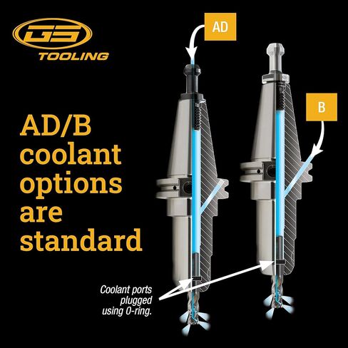 HSK100A End Mill Holder 1/2" x 6.00" – Precision CNC Tool Holder for High-Speed Machining in Saudi Arabia