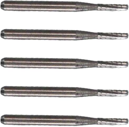 مجموعة لقم مثقاب كربيد مدببة 5 قطع 1 مم لإصلاح زجاج الزجاج الأمامي للسيارات، مادة سبيكة، صلابة عالية، تناسب قطر عرقوب 1.5 مم، فضي، طول 20 مم in Kuwait