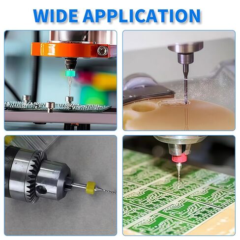 2.4 × 10 Pcs Shank Tungsten Carbide Micro Drill Bits for PCB, Tungsten Carbide PCB Print Circuit Board Tip Rotary Tool, for Circuit Board Jewelry Making 3D Printer Nozzle Cleaning in Saudi Arabia