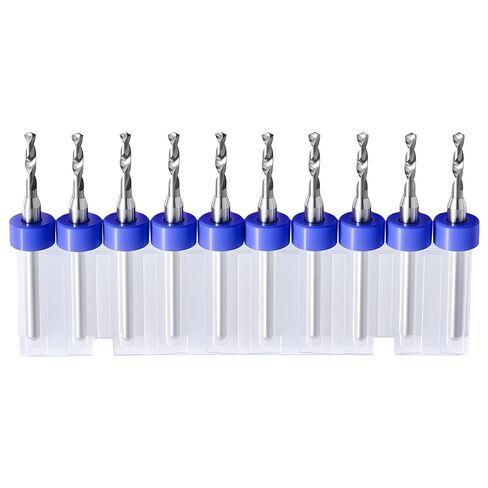 2.4 × 10 Pcs Shank Tungsten Carbide Micro Drill Bits for PCB, Tungsten Carbide PCB Print Circuit Board Tip Rotary Tool, for Circuit Board Jewelry Making 3D Printer Nozzle Cleaning in Saudi Arabia