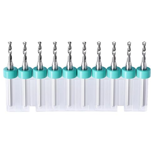 2.4 × 10 Pcs Shank Tungsten Carbide Micro Drill Bits for PCB, Tungsten Carbide PCB Print Circuit Board Tip Rotary Tool, for Circuit Board Jewelry Making 3D Printer Nozzle Cleaning in Saudi Arabia