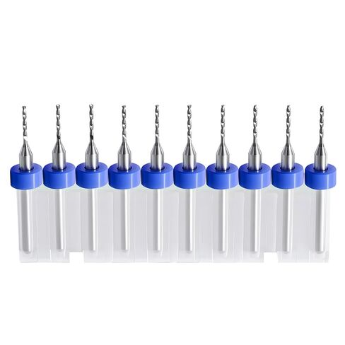 2.4 × 10 Pcs Shank Tungsten Carbide Micro Drill Bits for PCB, Tungsten Carbide PCB Print Circuit Board Tip Rotary Tool, for Circuit Board Jewelry Making 3D Printer Nozzle Cleaning in Saudi Arabia