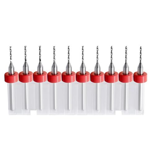 2.4 × 10 Pcs Shank Tungsten Carbide Micro Drill Bits for PCB, Tungsten Carbide PCB Print Circuit Board Tip Rotary Tool, for Circuit Board Jewelry Making 3D Printer Nozzle Cleaning in Saudi Arabia