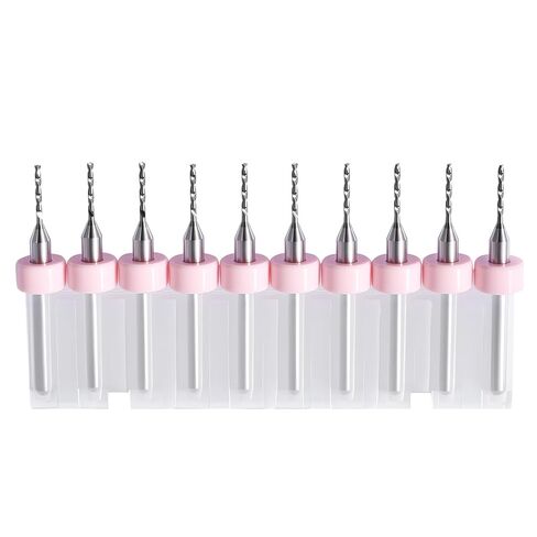 2.4 × 10 Pcs Shank Tungsten Carbide Micro Drill Bits for PCB, Tungsten Carbide PCB Print Circuit Board Tip Rotary Tool, for Circuit Board Jewelry Making 3D Printer Nozzle Cleaning in Saudi Arabia