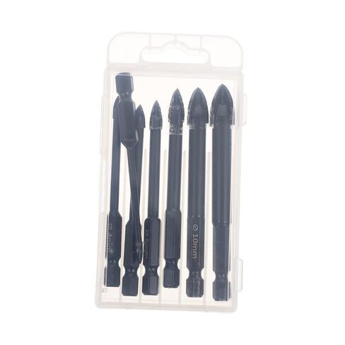 jojofuny 7pcs Triangle Drill Bits for Ceramic Glass Tile and Concrete Cemented Carbide Construction for in Saudi Arabia
