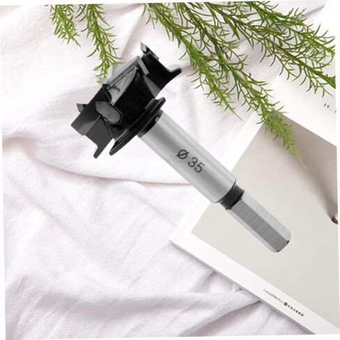 jojofuny 35mm 3-Blade Woodworking Hole Cutter Drill Bit High-Speed Steel Centering Design for Wood Plastic and Hinge Installation in Saudi Arabia