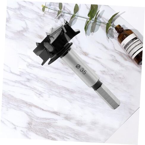 jojofuny 35mm 3-Blade Woodworking Hole Cutter Drill Bit High-Speed Steel Centering Design for Wood Plastic and Hinge Installation in Saudi Arabia
