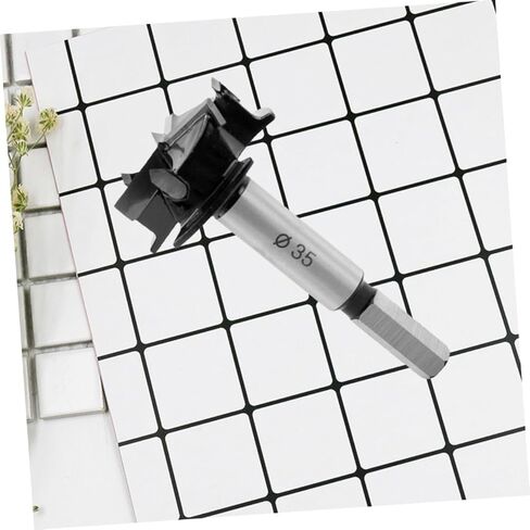 jojofuny 35mm 3-Blade Woodworking Hole Cutter Drill Bit High-Speed Steel Centering Design for Wood Plastic and Hinge Installation in Saudi Arabia