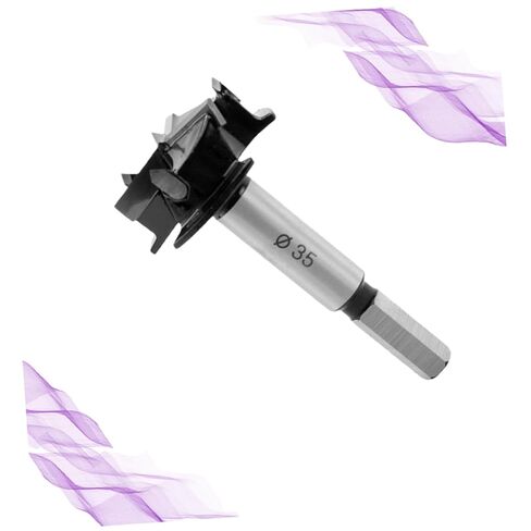 jojofuny 35mm 3-Blade Woodworking Hole Cutter Drill Bit High-Speed Steel Centering Design for Wood Plastic and Hinge Installation in Saudi Arabia