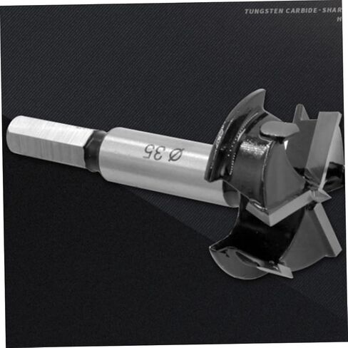 jojofuny 35mm 3-Blade Woodworking Hole Cutter Drill Bit High-Speed Steel Centering Design for Wood Plastic and Hinge Installation in Saudi Arabia