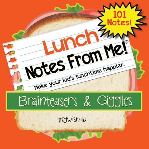 ملاحظات صندوق الغداء للاطفال - ملاحظات الغداء من مي! "Brainteasers & Giggles" - 101 ورقة ملاحظات صندوق غداء قابلة للتمزق للاطفال تجعل الغداء ممتعًا وتعليميًا - أنشطة الأطفال بالملل in Kuwait