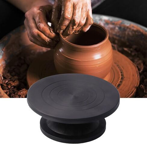 Pilipane Professional Professional Sculpting Clay Making Pottery Cake Decoring Turntable Craft Wheel للفنانين الخزفيين ومصممي الكيك البلاستيكي ارتفاع 12 سم (البلاستيك) in Saudi Arabia