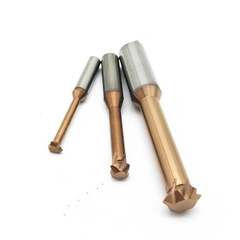 KLOT AlTiN Coated Solid Carbide Micro Front&Back Chamfering Milling Cutter Top&Bottom End Mill 4L16A90 in Saudi Arabia