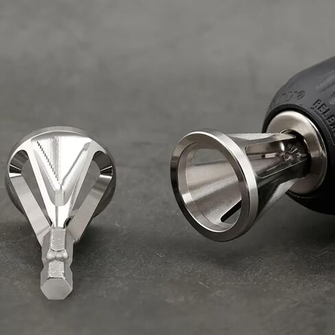 Chamfer Tool for Drill, Metal Removal and Edge Trimming Tool, Grinding Angle Chamfer Bit for Various Chuck Electric Tools in Saudi Arabia