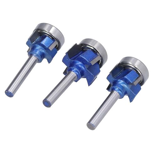 3 قطعة 4 الناي الزاوية المستديرة النجارة طحن القواطع حافة التشذيب لأجهزة التوجيه الخشب آلات التنغستن الصلب السلس لدغ قطع in Kuwait