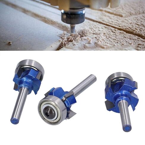 3 قطعة 4 الناي الزاوية المستديرة النجارة طحن القواطع حافة التشذيب لأجهزة التوجيه الخشب آلات التنغستن الصلب السلس لدغ قطع in Kuwait