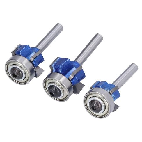 3 قطعة 4 الناي الزاوية المستديرة النجارة طحن القواطع حافة التشذيب لأجهزة التوجيه الخشب آلات التنغستن الصلب السلس لدغ قطع in Kuwait