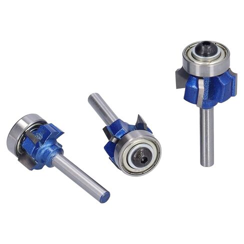 3 قطعة 4 الناي الزاوية المستديرة النجارة طحن القواطع حافة التشذيب لأجهزة التوجيه الخشب آلات التنغستن الصلب السلس لدغ قطع in Kuwait