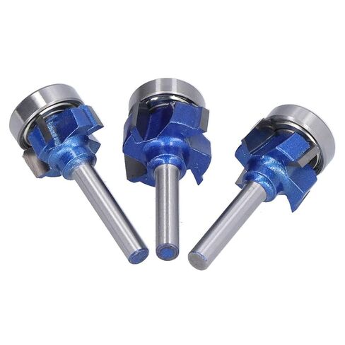 3 قطعة 4 الناي الزاوية المستديرة النجارة طحن القواطع حافة التشذيب لأجهزة التوجيه الخشب آلات التنغستن الصلب السلس لدغ قطع in Kuwait