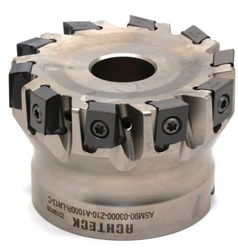 ASM90-03000-Z10-A1000R-LN13-C 3.00 Inch Dia. Milling Cutter, 90° Lead. 10 Teeth with 4 Cutting Edges in Saudi Arabia