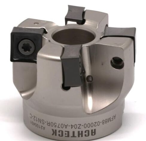 AFM88-02000-Z04-A0750R-SN12-C 2.00 Inch Dia. Milling Cutter, 88° Lead. 4 Teeth with 8 Cutting Edges in Saudi Arabia