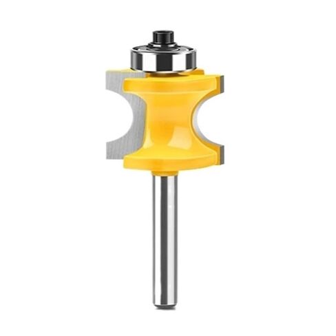 قاطعة حواف محدبة نصف مستديرة للخشب، أداة نجارة لمطحنة النهاية قاطعة الطحن الصناعية قطعة واحدة (6.35 × 15.9 مم) in Kuwait